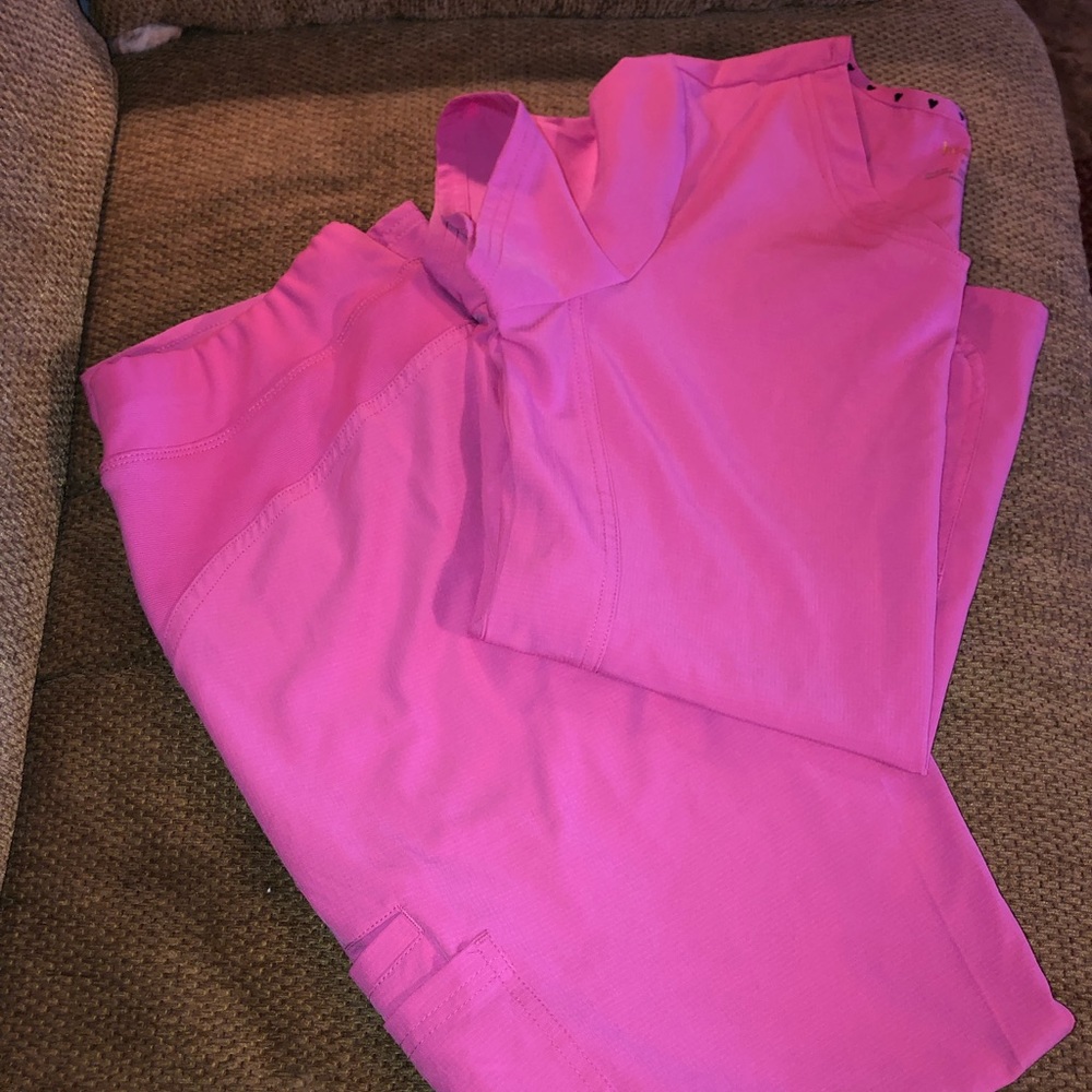 Pink scrubs heart and soul